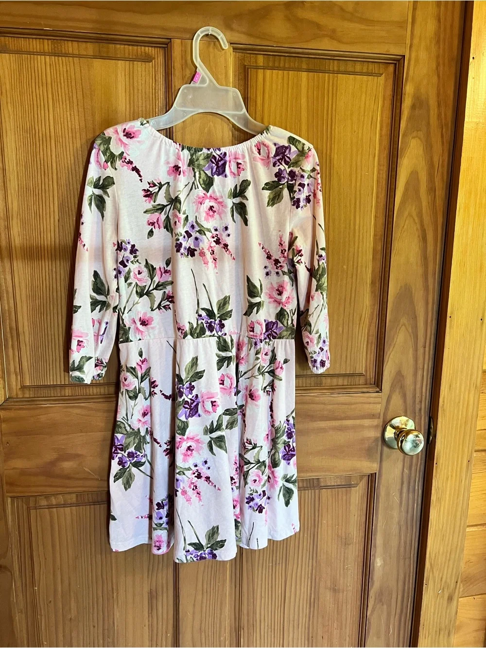 The Children's Place Pink Floral Long Sleeve Casual Dress